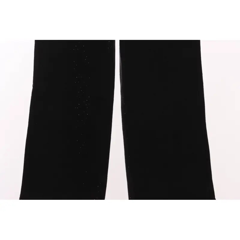 Balenciaga Washed Distressed Rhinestone Trousers