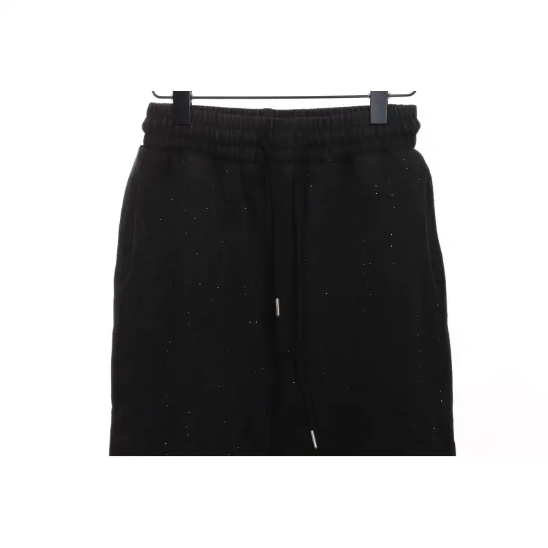 Balenciaga Washed Distressed Rhinestone Trousers