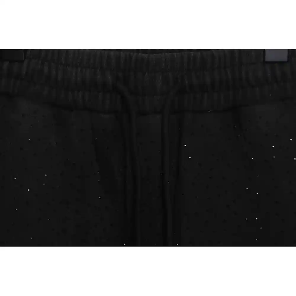 Balenciaga Washed Distressed Rhinestone Trousers