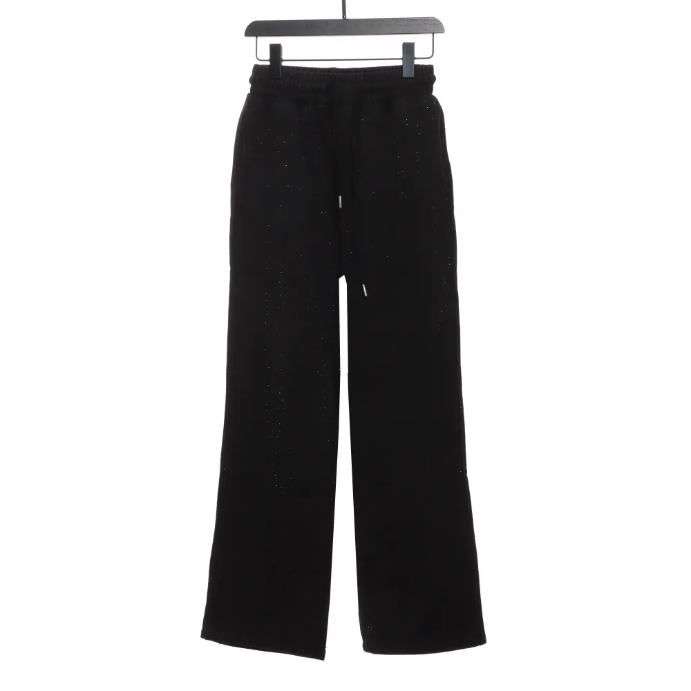 Balenciaga Washed Distressed Rhinestone Trousers