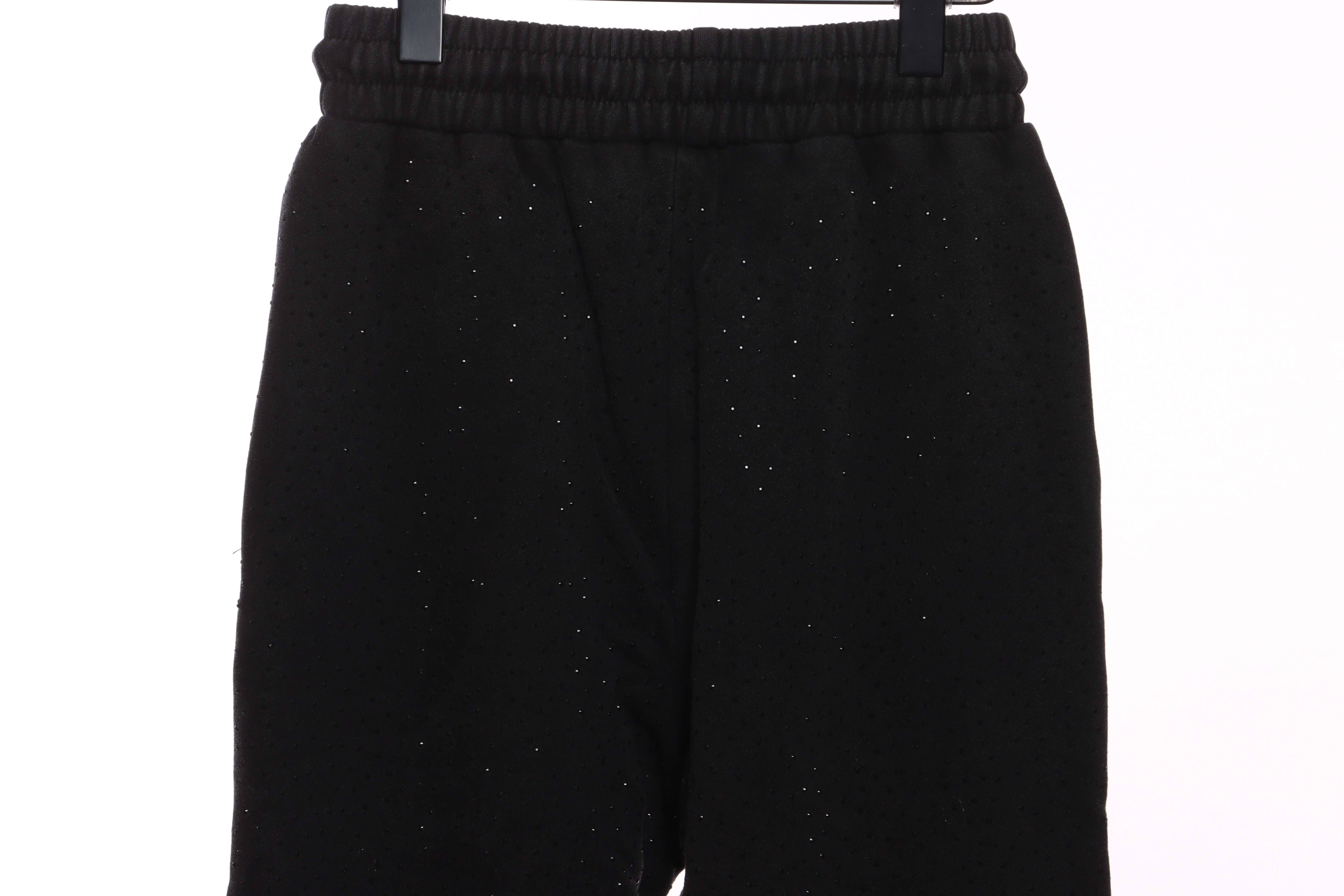 Balenciaga Washed Distressed Rhinestone Trousers