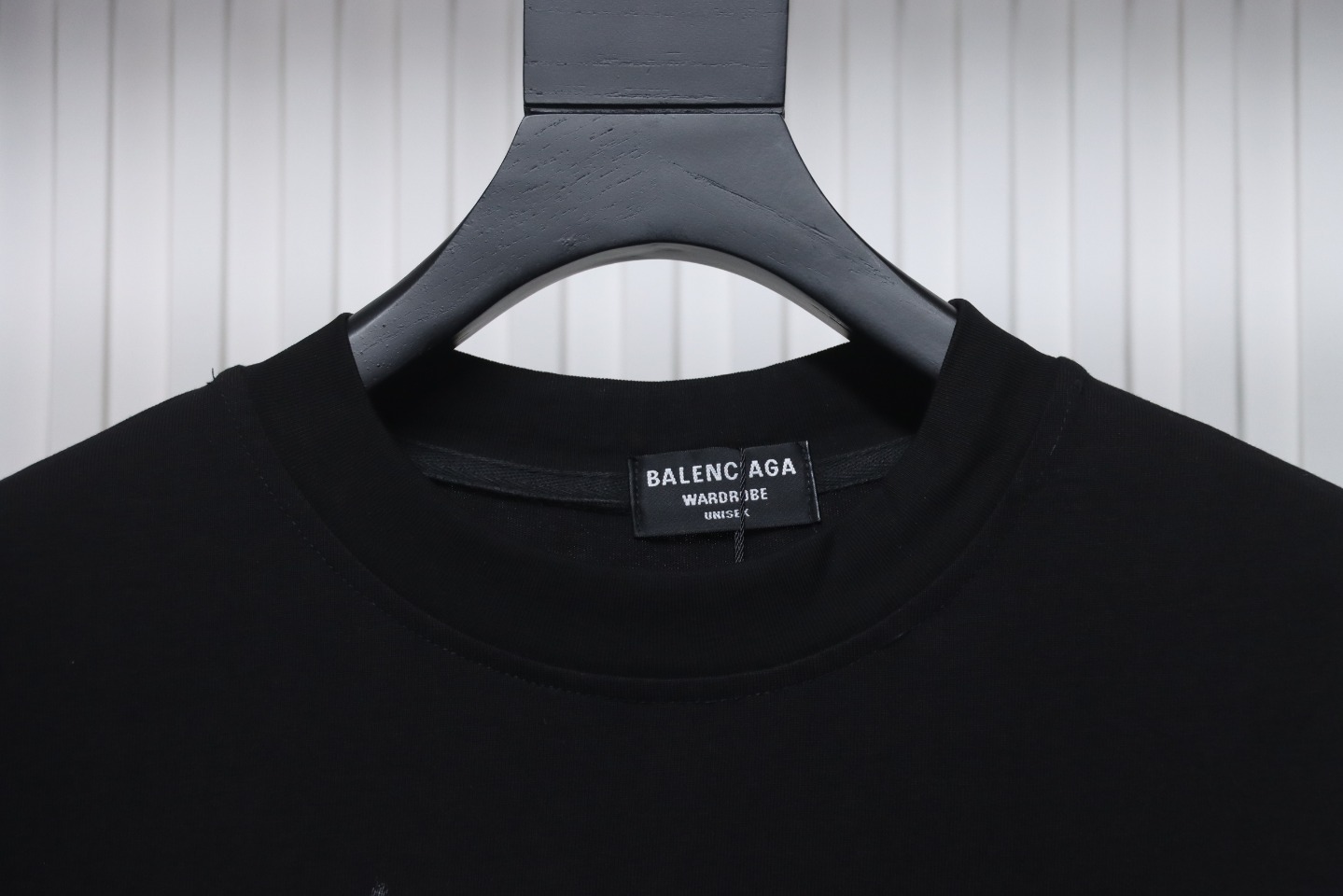 Balenciaga White Ink Direct Spray Love Long Sleeve T Black