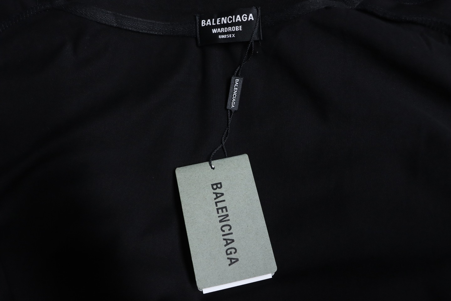 Balenciaga White Ink Direct Spray Love Long Sleeve T Black