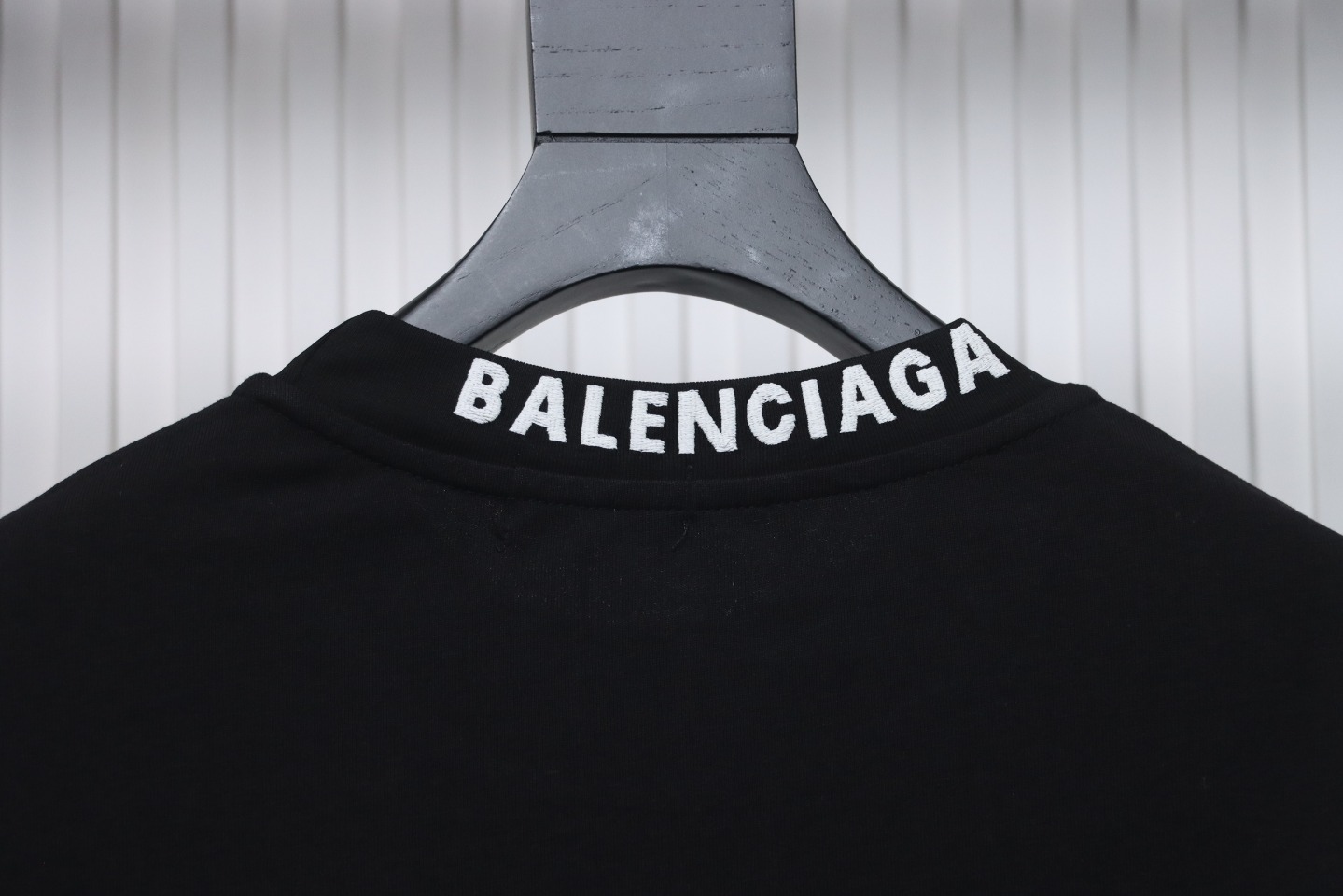 Balenciaga White Ink Direct Spray Love Long Sleeve T Black