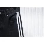 Balenciaga x Adidas Three-Bar Washed Jeans Black