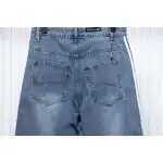 Balenciaga x Adidas Three-Bar Washed Jeans Blue