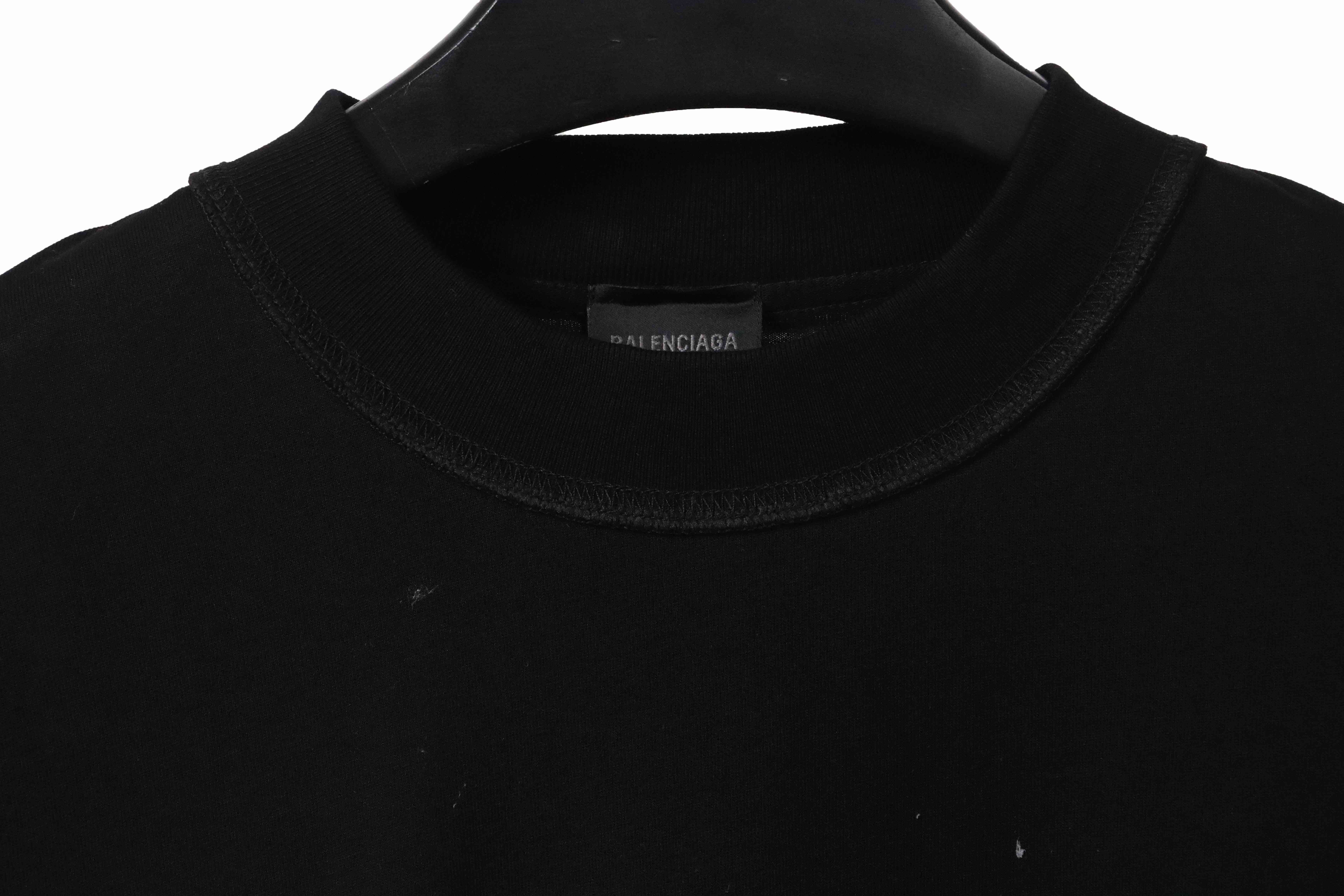 Balenciaga x eBay Embroidered Letter Short Sleeves Black