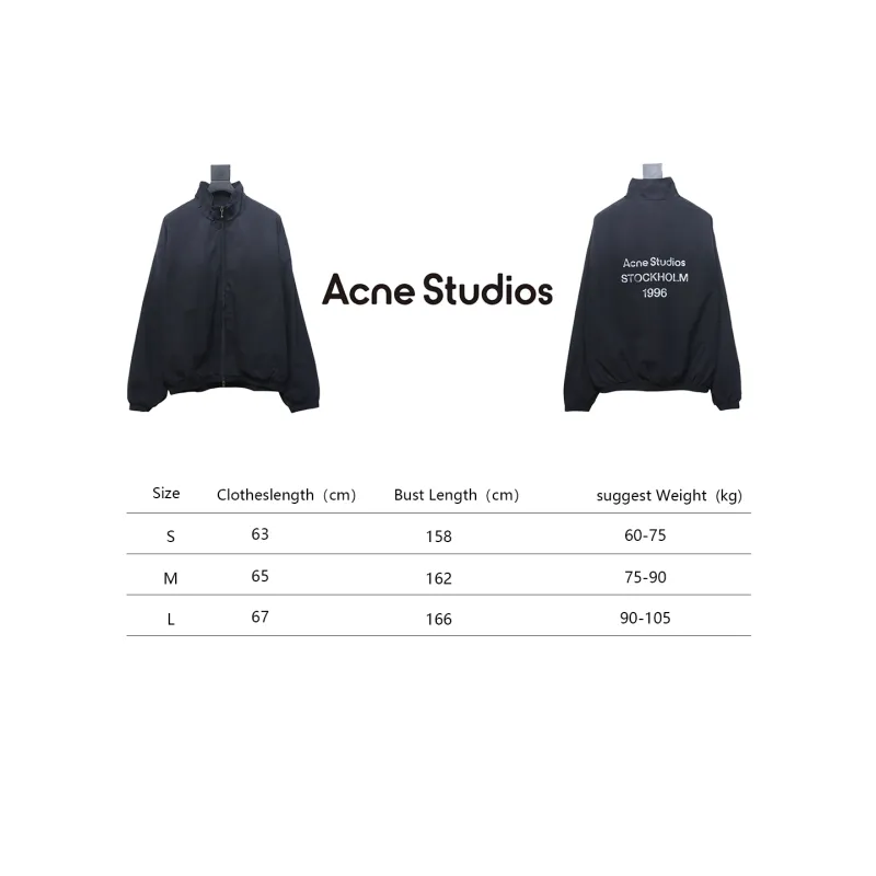 Acne Studios 24FW 1996 Washed Distressed Jacket Black