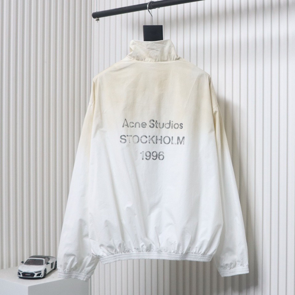 Acne Studios 24FW 1996 Washed Distressed Jacket White