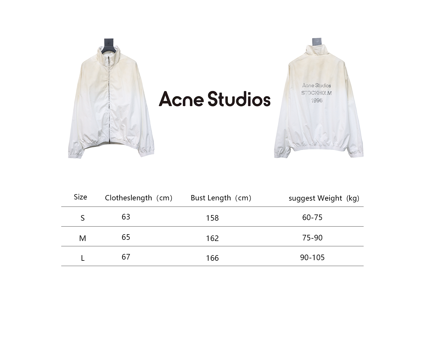 Acne Studios 24FW 1996 Washed Distressed Jacket White