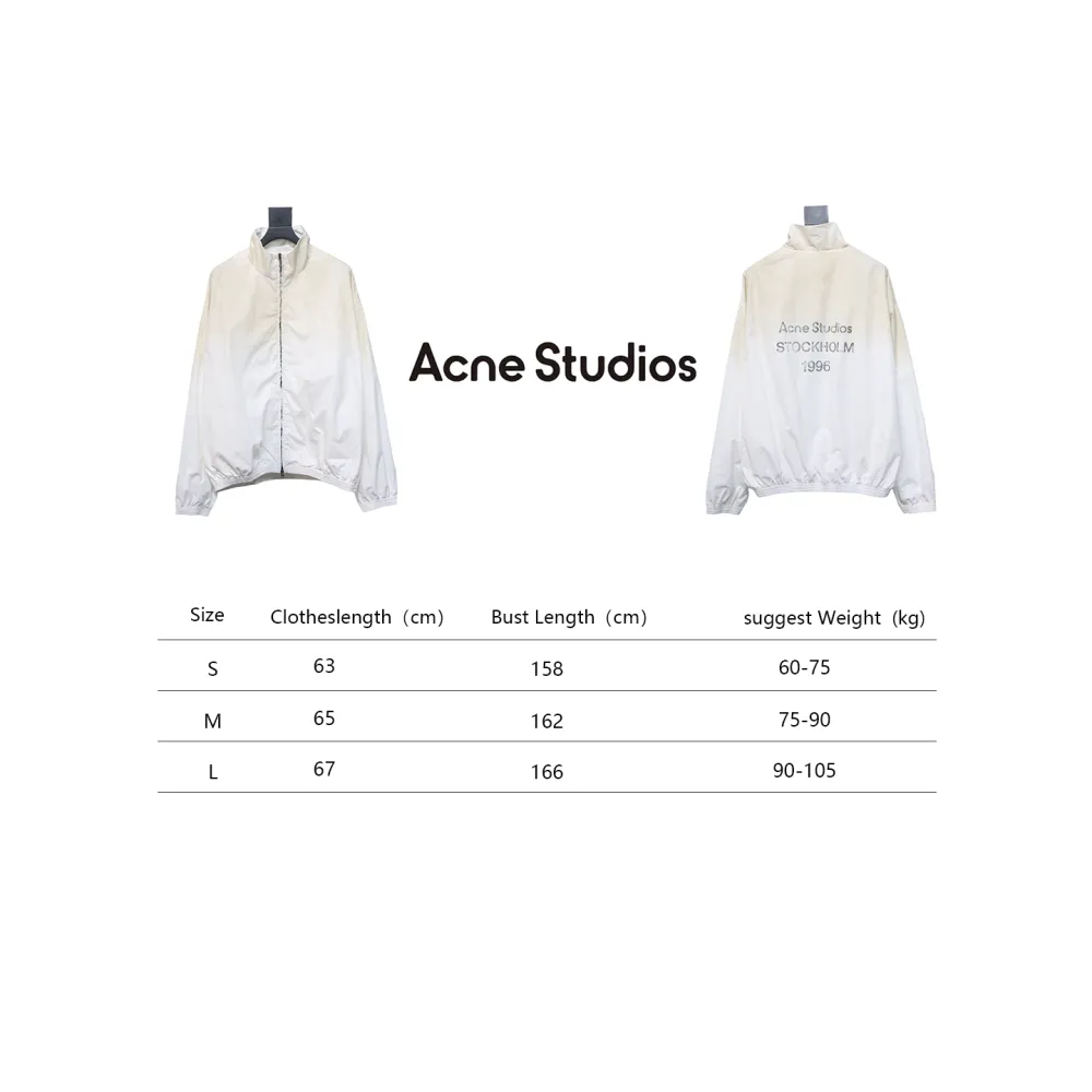 Acne Studios 24FW 1996 Washed Distressed Jacket White