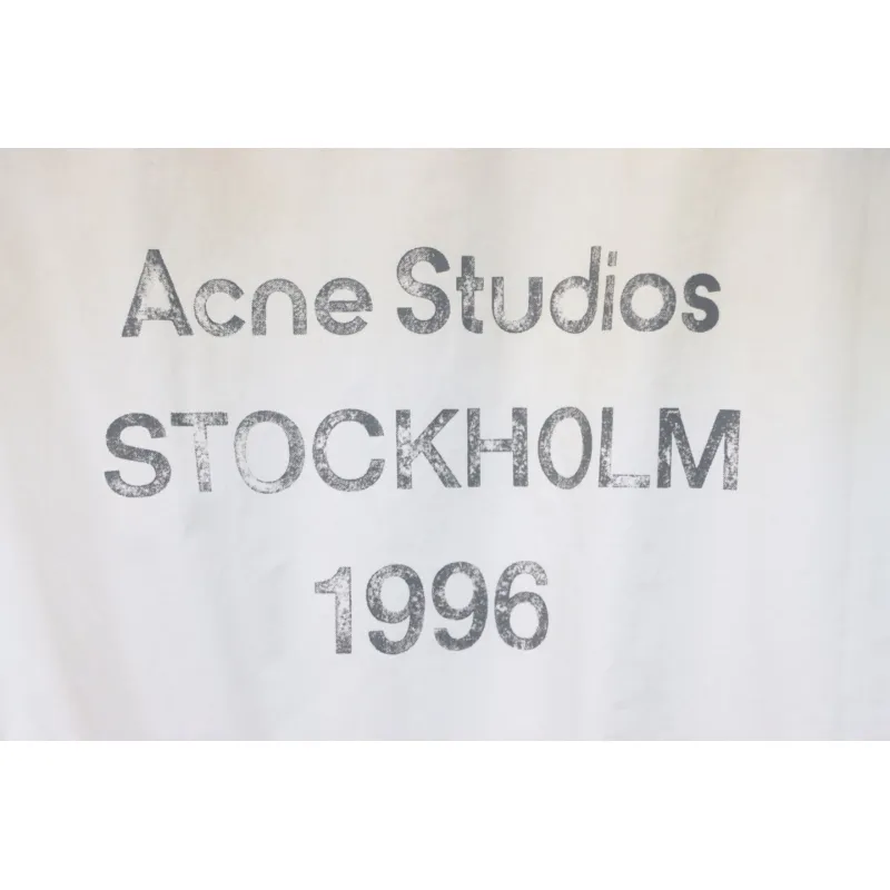 Acne Studios 24FW 1996 Washed Distressed Jacket White