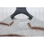 Acne Studios 24Fw Diagonal Striped Mohair Crew Neck Sweater
