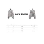 Acne Studios 24Fw Diagonal Striped Mohair Crew Neck Sweater