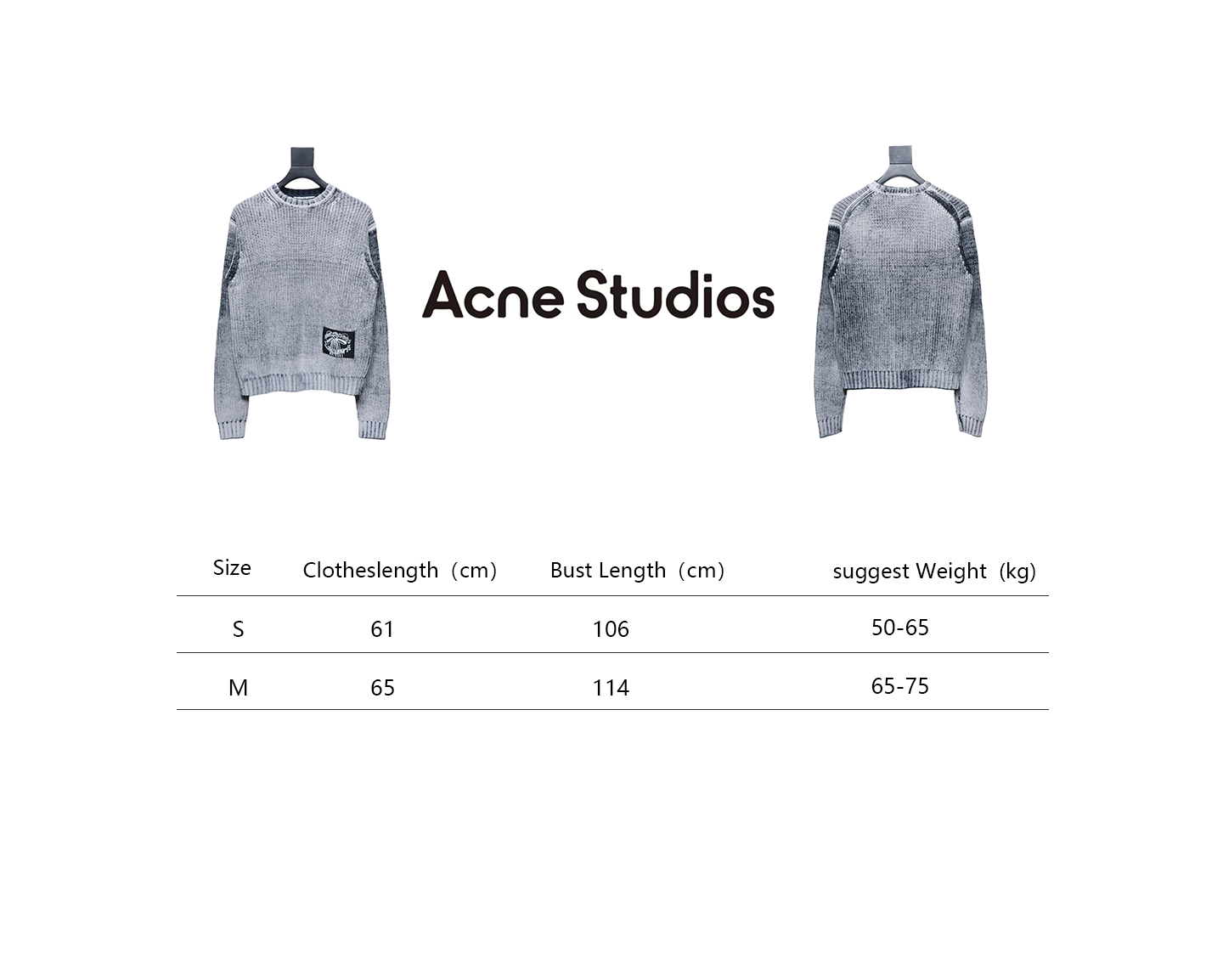 Acne Studios 24Fw Distressed Tie-Dye Crewneck Sweater