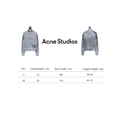 Acne Studios 24Fw Distressed Tie-Dye Crewneck Sweater 02