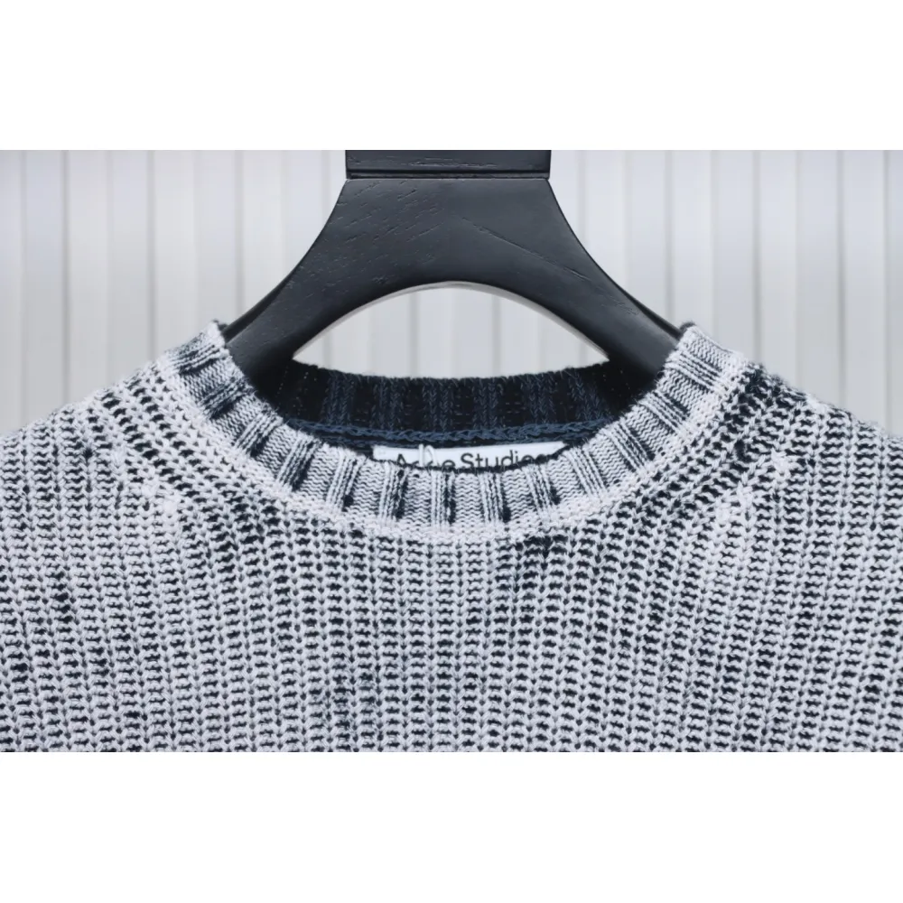Acne Studios 24Fw Distressed Tie-Dye Crewneck Sweater