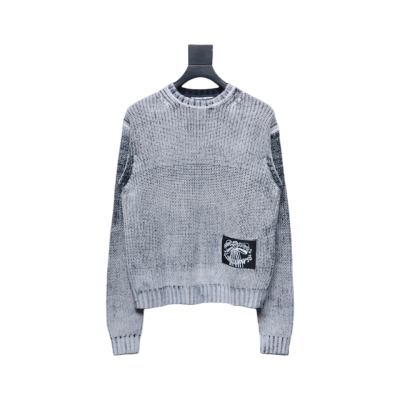 Acne Studios 24Fw Distressed Tie-Dye Crewneck Sweater 01