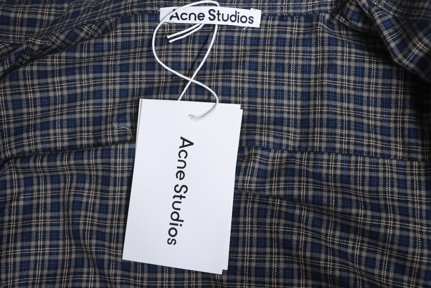 Acne Studios 24Fw Patchwork Plaid Long Sleeve Shirt