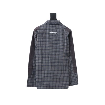 Acne Studios 24Fw Patchwork Plaid Long Sleeve Shirt 02
