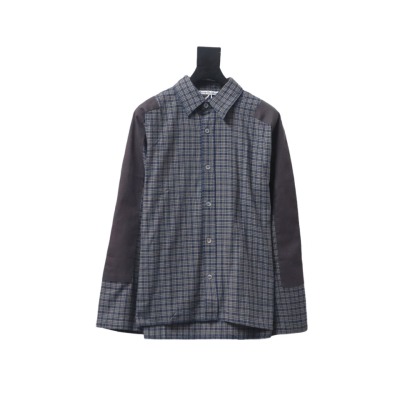 Acne Studios 24Fw Patchwork Plaid Long Sleeve Shirt 01