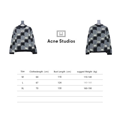 Acne Studios 24FW Square Smiley Face Crewneck Sweater 02