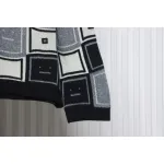 Acne Studios 24FW Square Smiley Face Crewneck Sweater