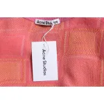 Acne Studios 24FW Square Smiley Face Crewneck Sweater Pink