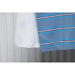 Acne Studios Layered Blue Striped Fake Two-Piece Smiley Face Label Long Sleeves