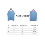 Acne Studios Layered Blue Striped Fake Two-Piece Smiley Face Label Long Sleeves