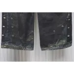 Acne Studios Optical Illusion Digital Belt Zipper Button 3D Printed Jeans