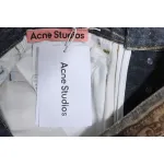 Acne Studios Optical Illusion Digital Belt Zipper Button 3D Printed Jeans