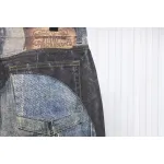 Acne Studios Optical Illusion Digital Belt Zipper Button 3D Printed Jeans