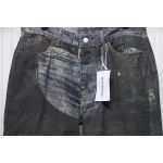 Acne Studios Optical Illusion Digital Belt Zipper Button 3D Printed Jeans