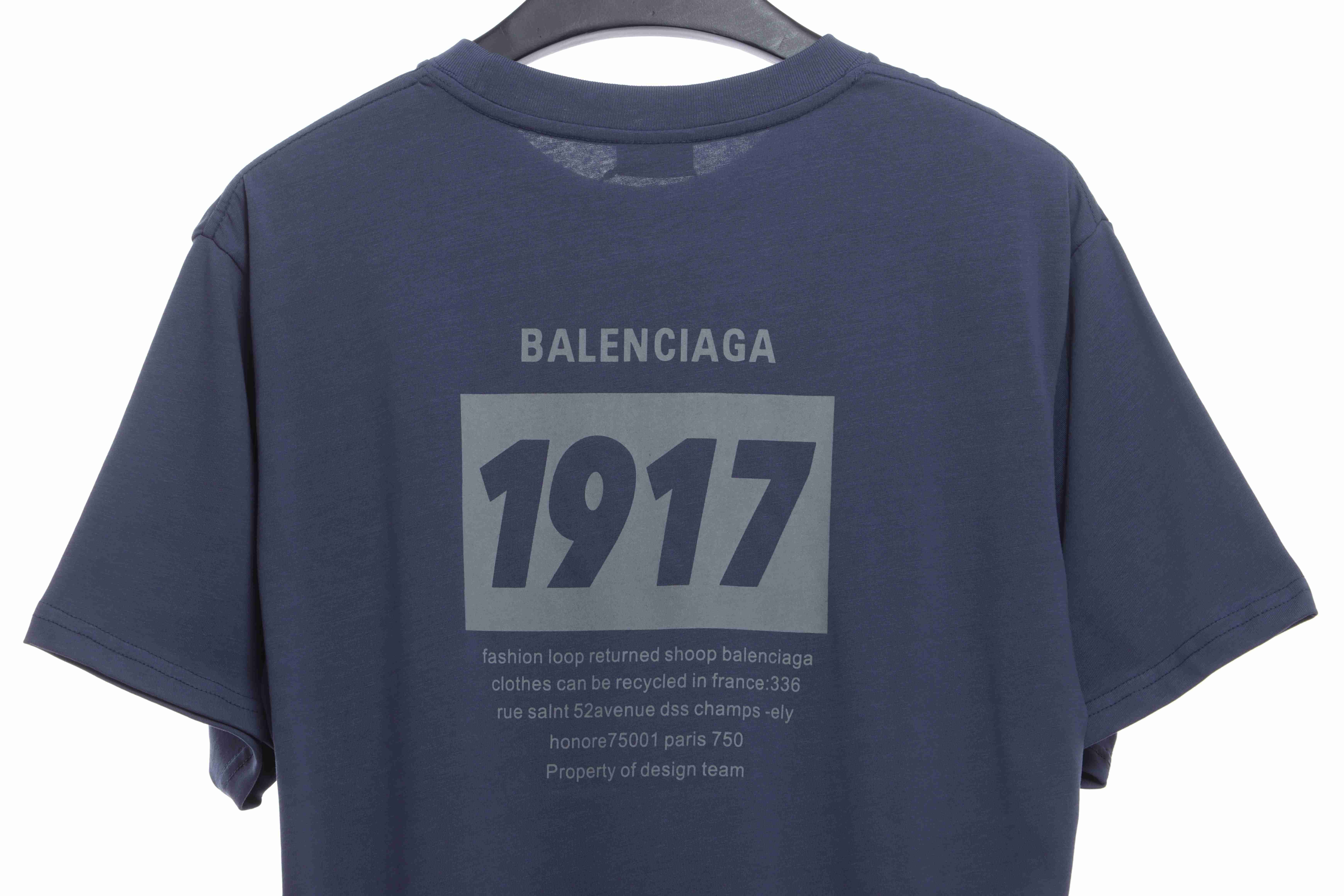 Balenciaga 1917 Logo Print Short Sleeves