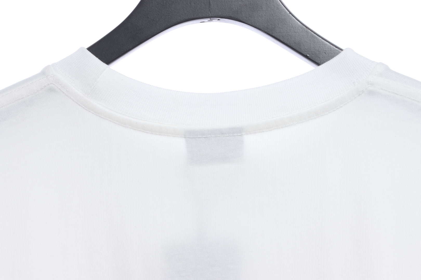 Balenciaga 404 Slogan Printed Short Sleeves White