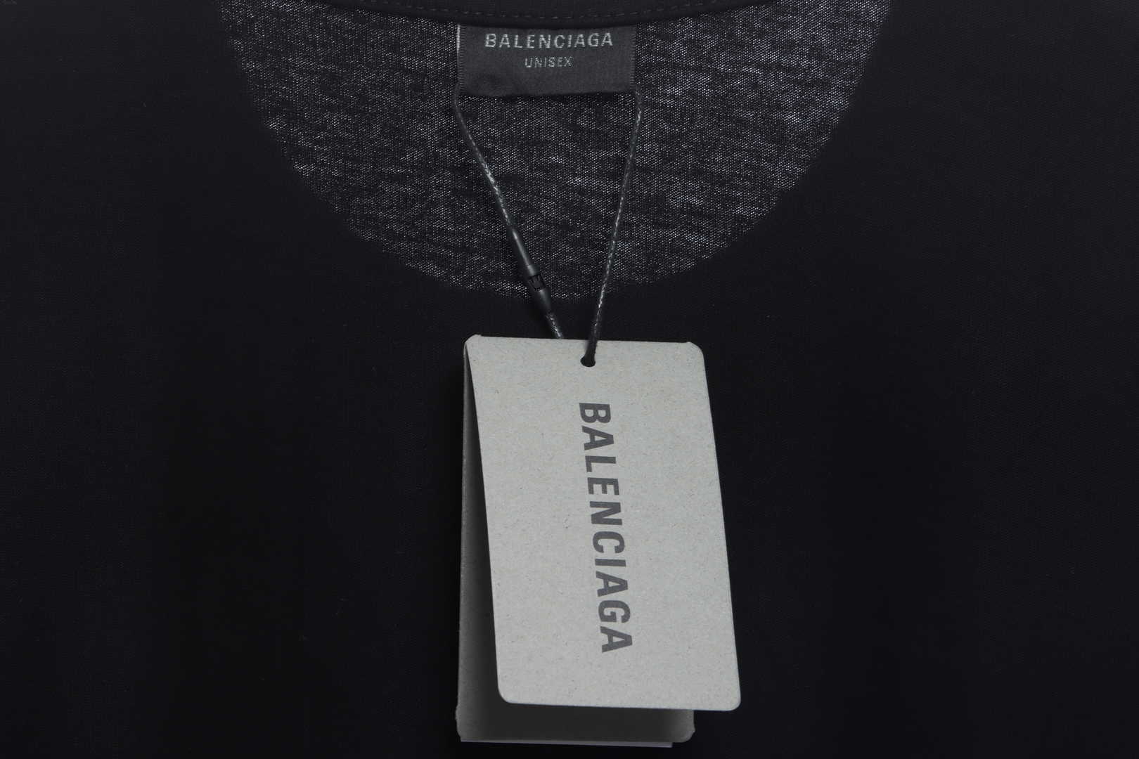 Balenciaga 404 Slogan Printed Short Sleeves Black