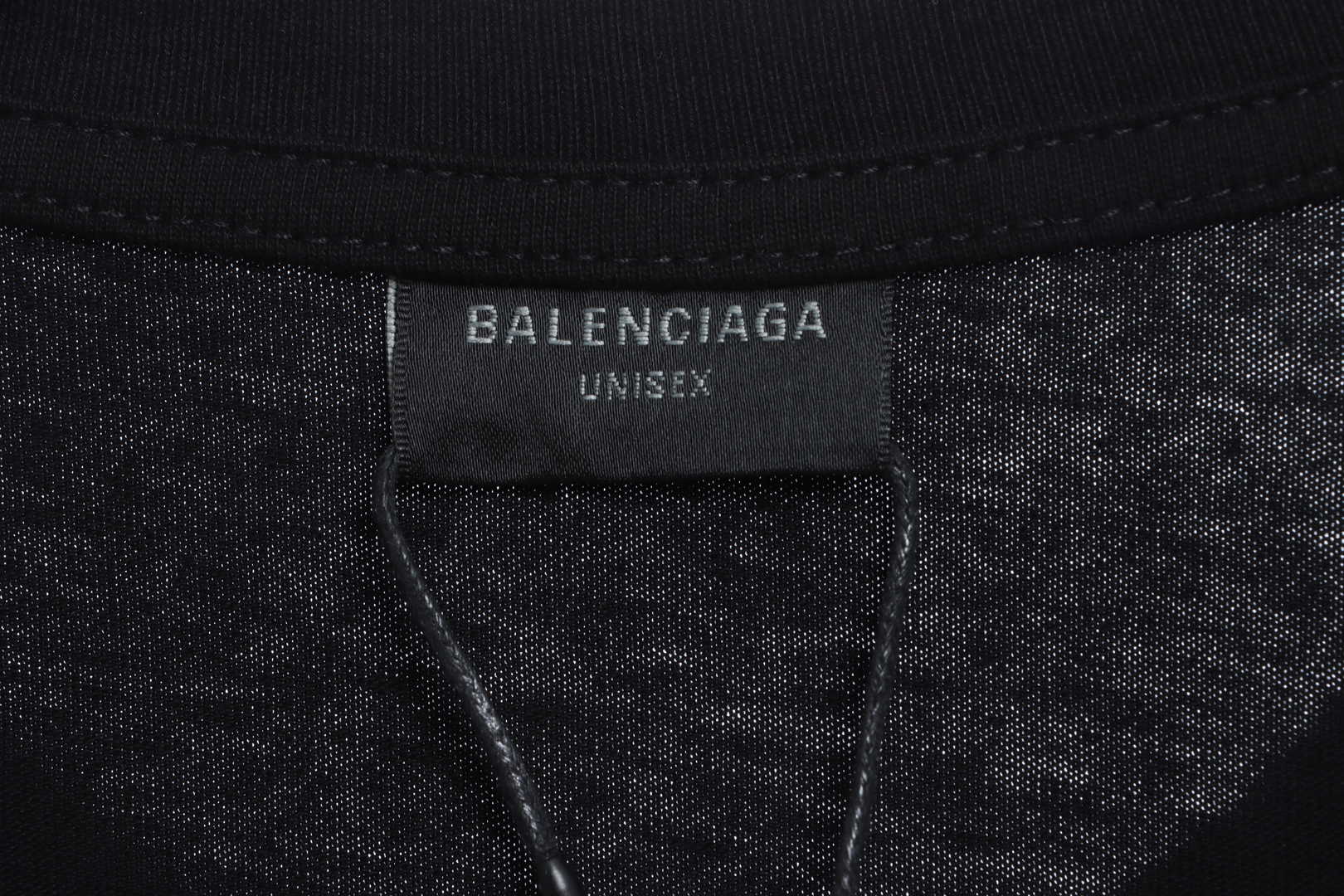 Balenciaga 404 Slogan Printed Short Sleeves Black