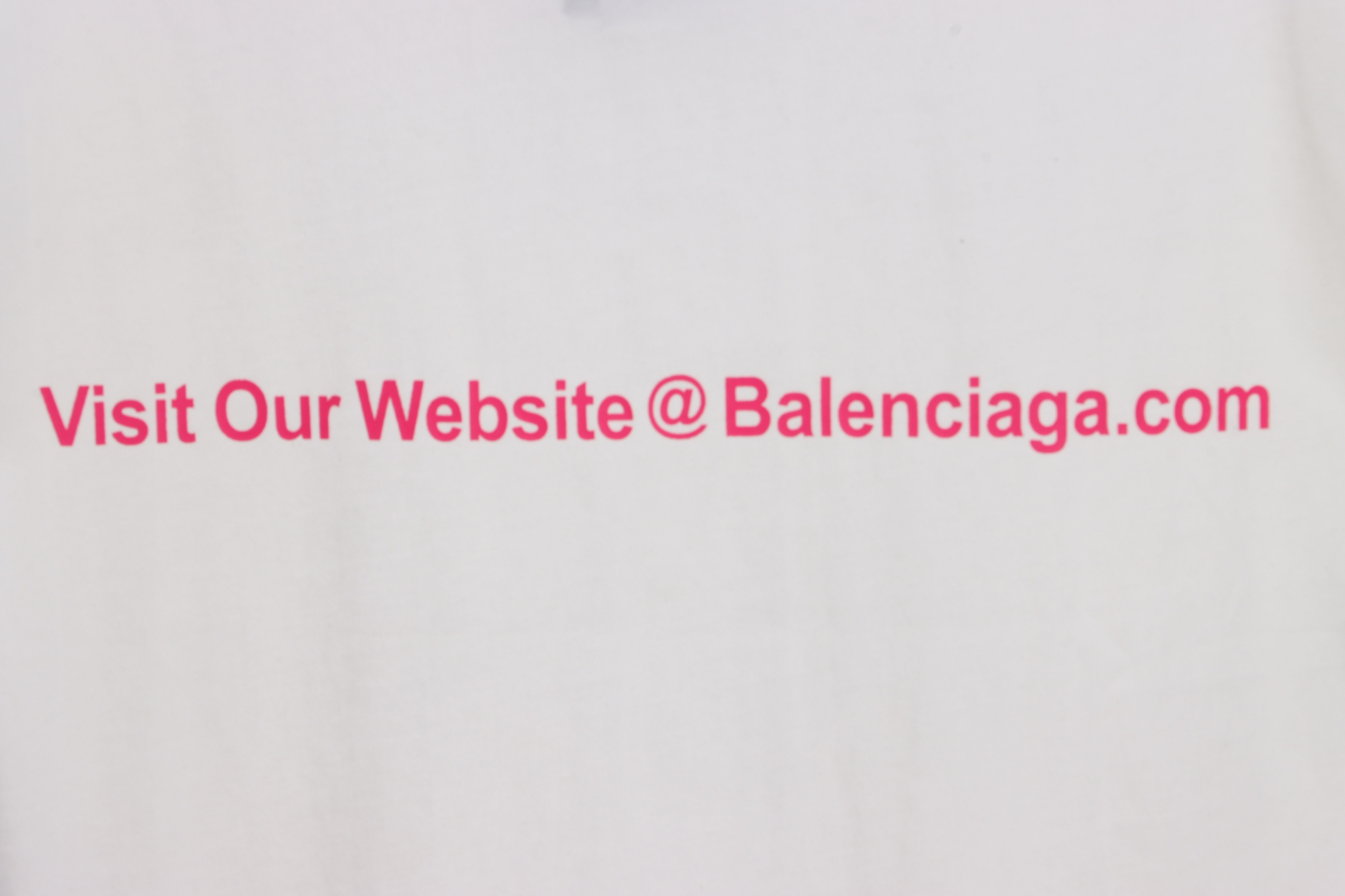 Balenciaga Back Mailbox Print Short Sleeves White