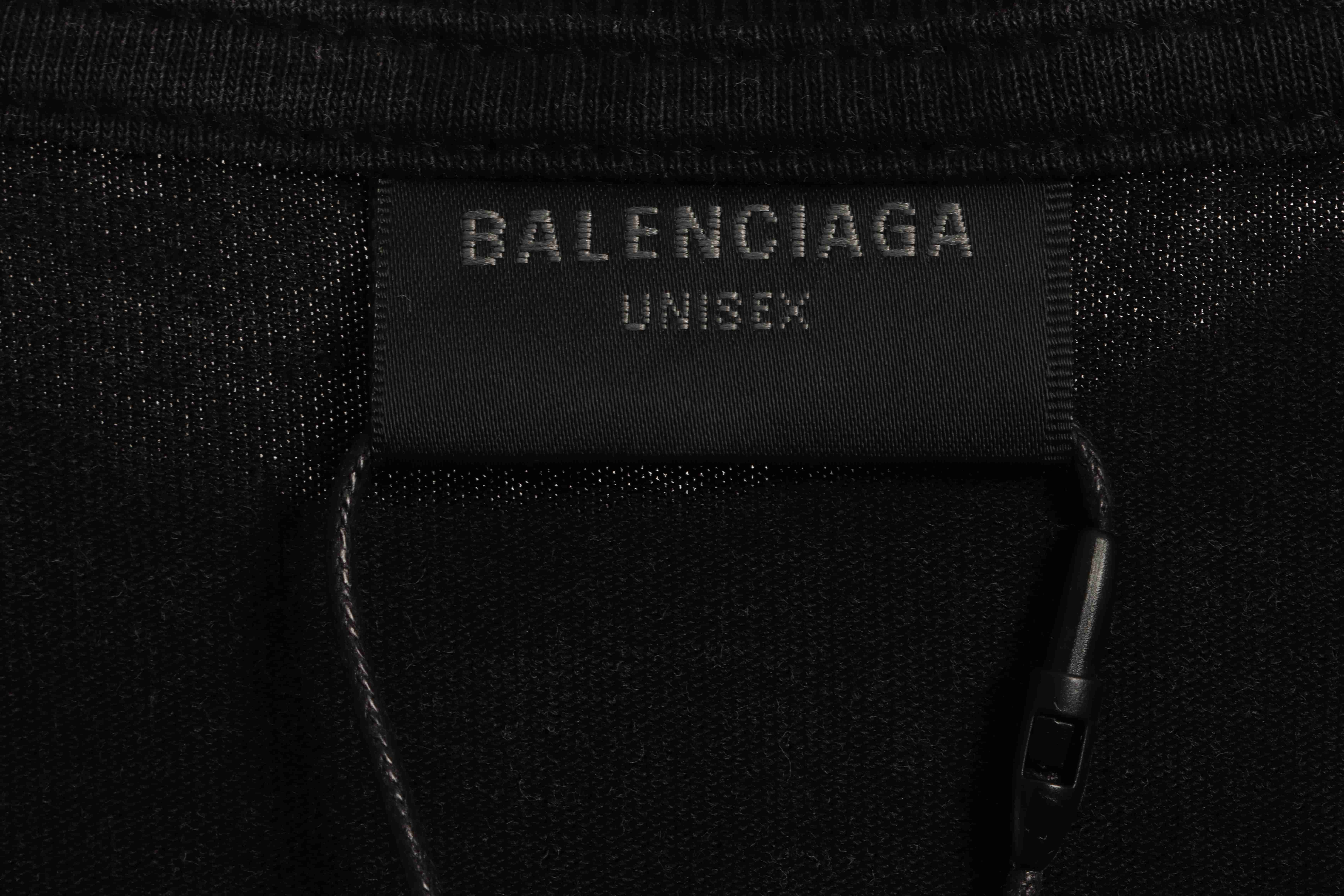 Balenciaga Blurred LOGO Short Sleeve Black