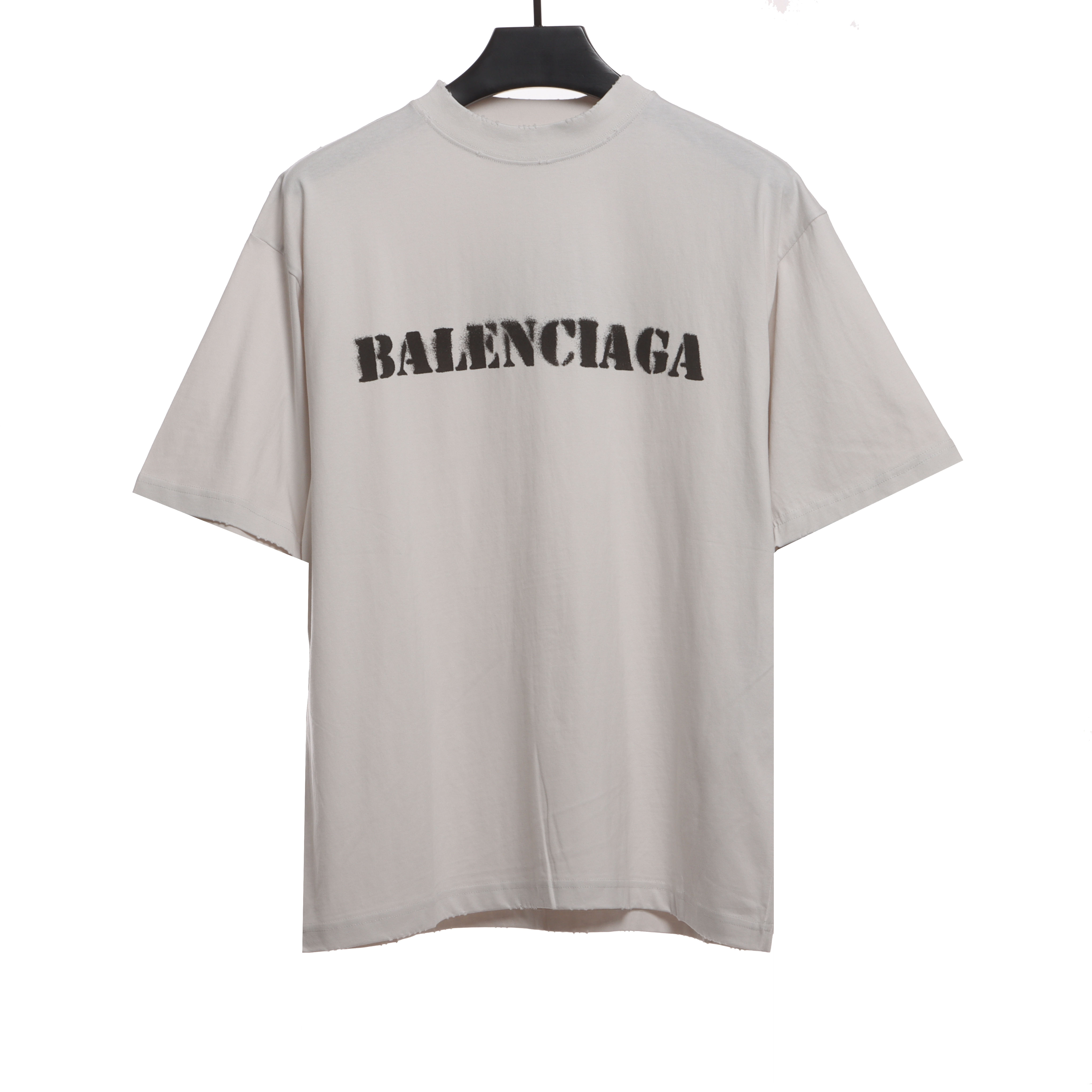 Balenciaga Blurred LOGO Short Sleeve White
