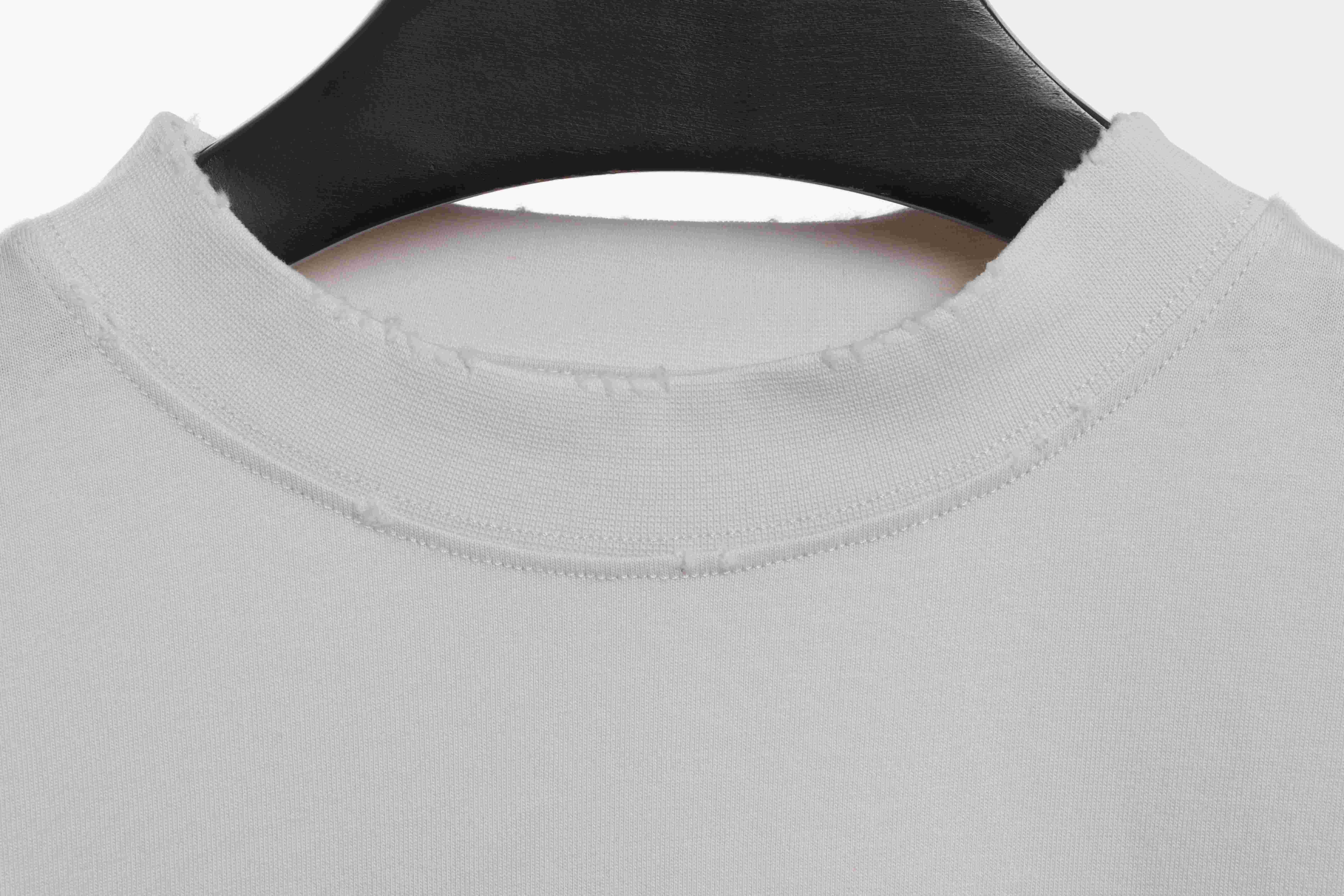 Balenciaga Blurred LOGO Short Sleeve White