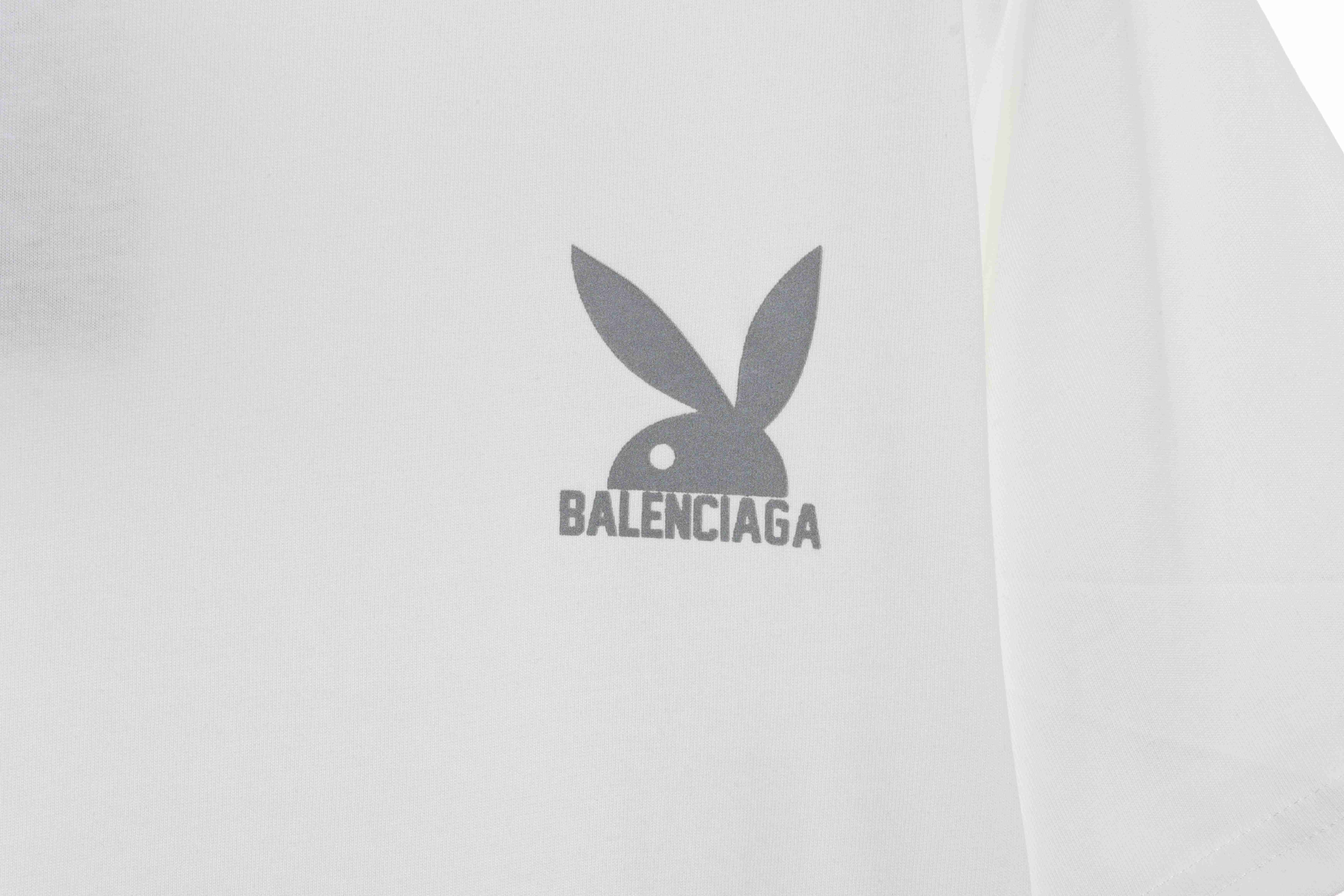 Balenciaga Bunny Short Sleeve White