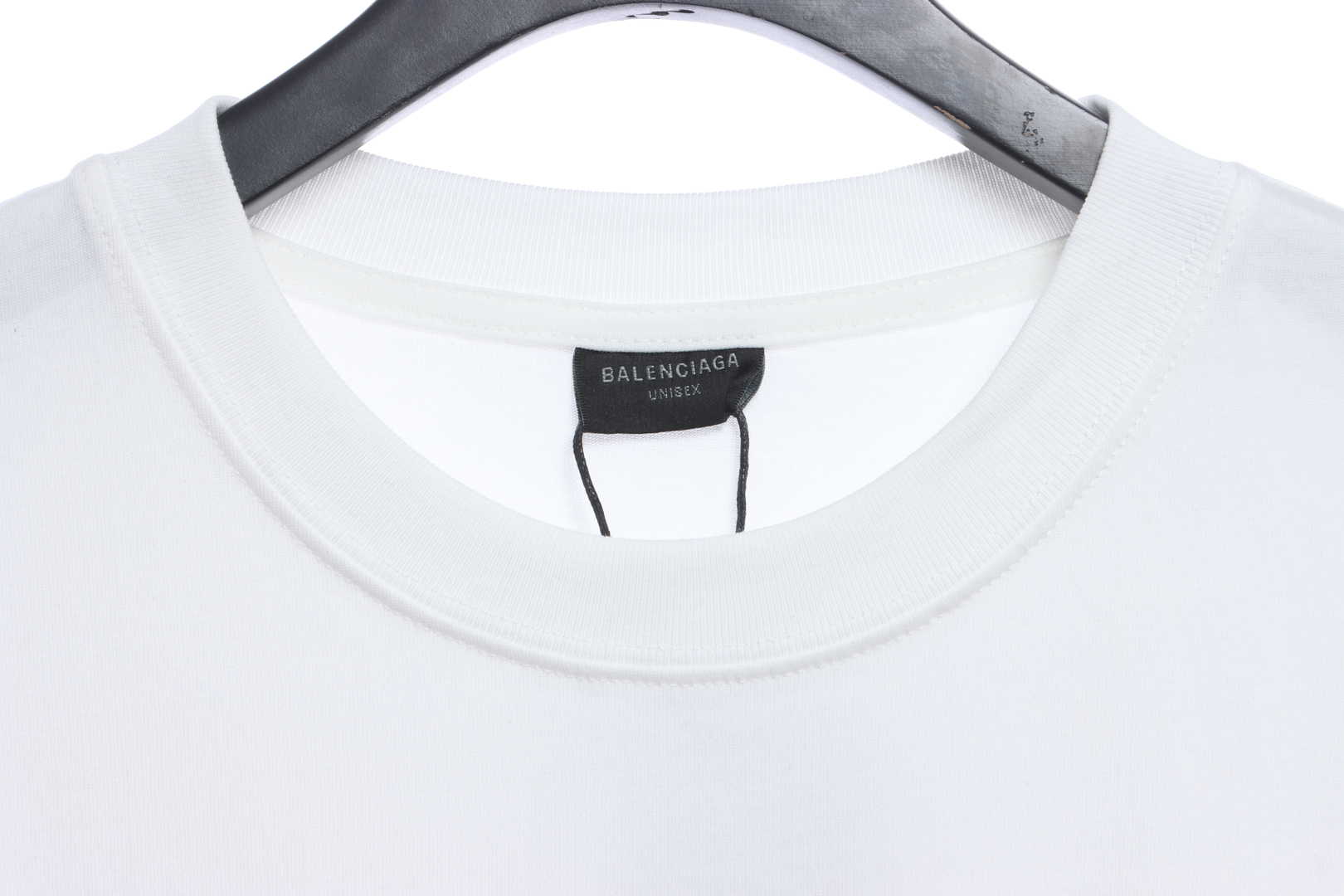 Balenciaga Catwalk Portrait Print Short Sleeves White