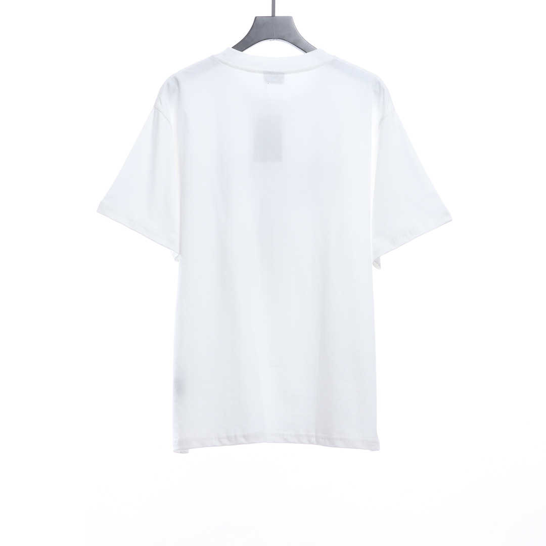 Balenciaga Catwalk Portrait Print Short Sleeves White