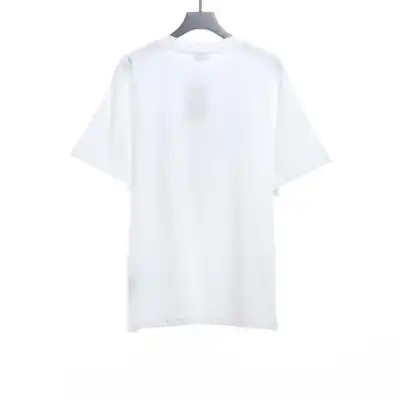 Balenciaga Catwalk Portrait Print Short Sleeves White 02