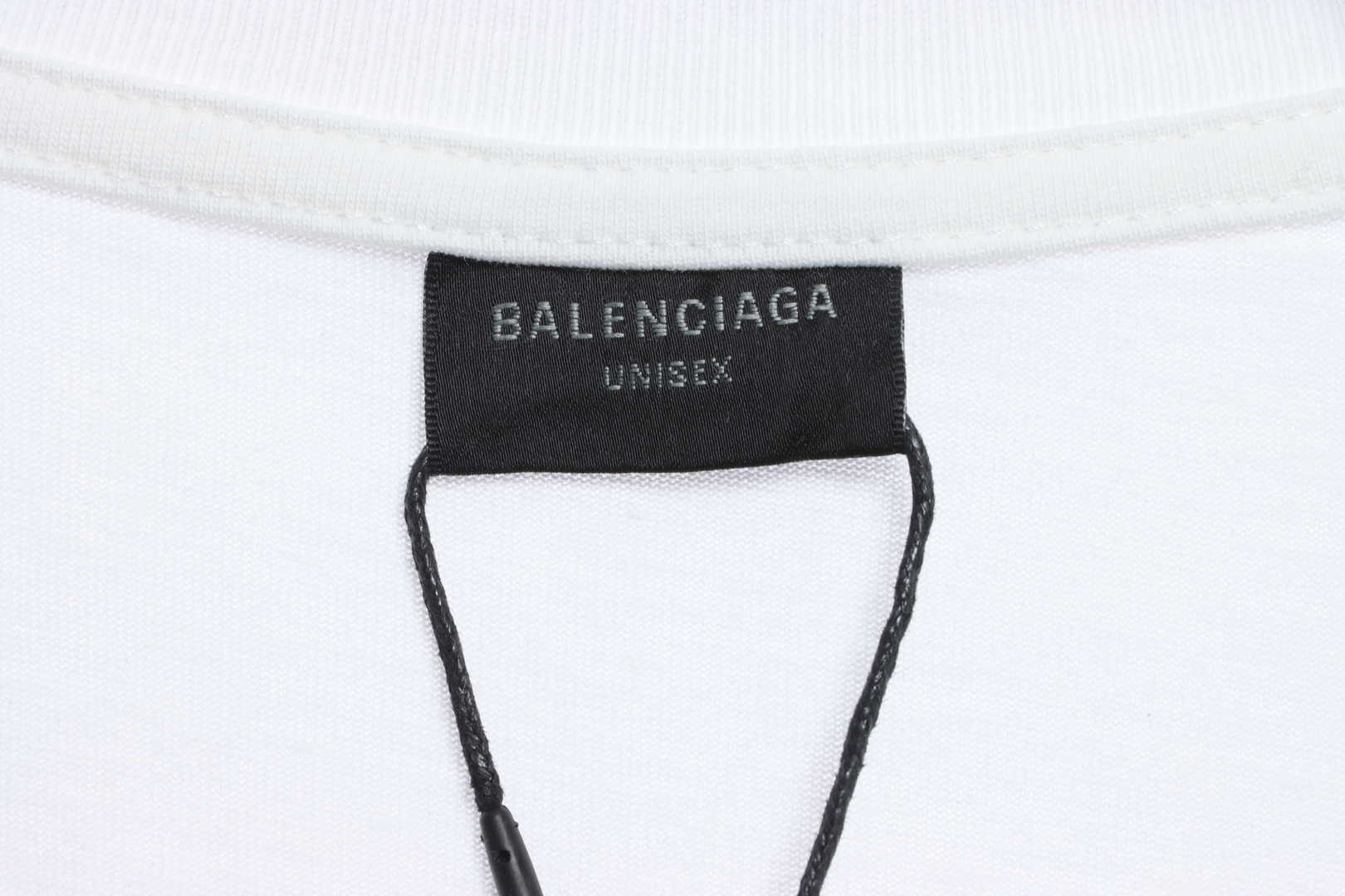 Balenciaga Catwalk Portrait Print Short Sleeves White