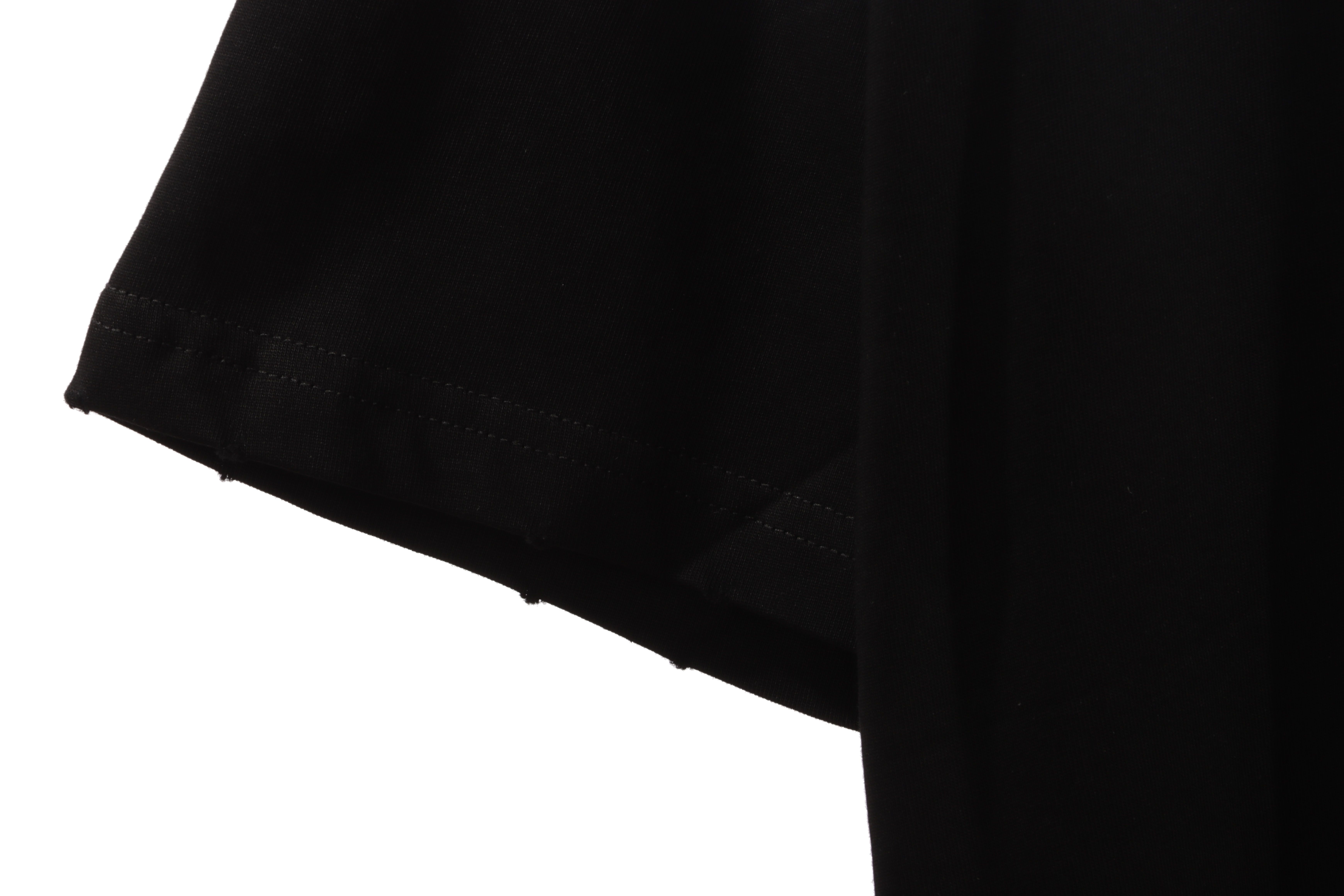 Balenciaga Classic Embroidered Logo Short Sleeve Black