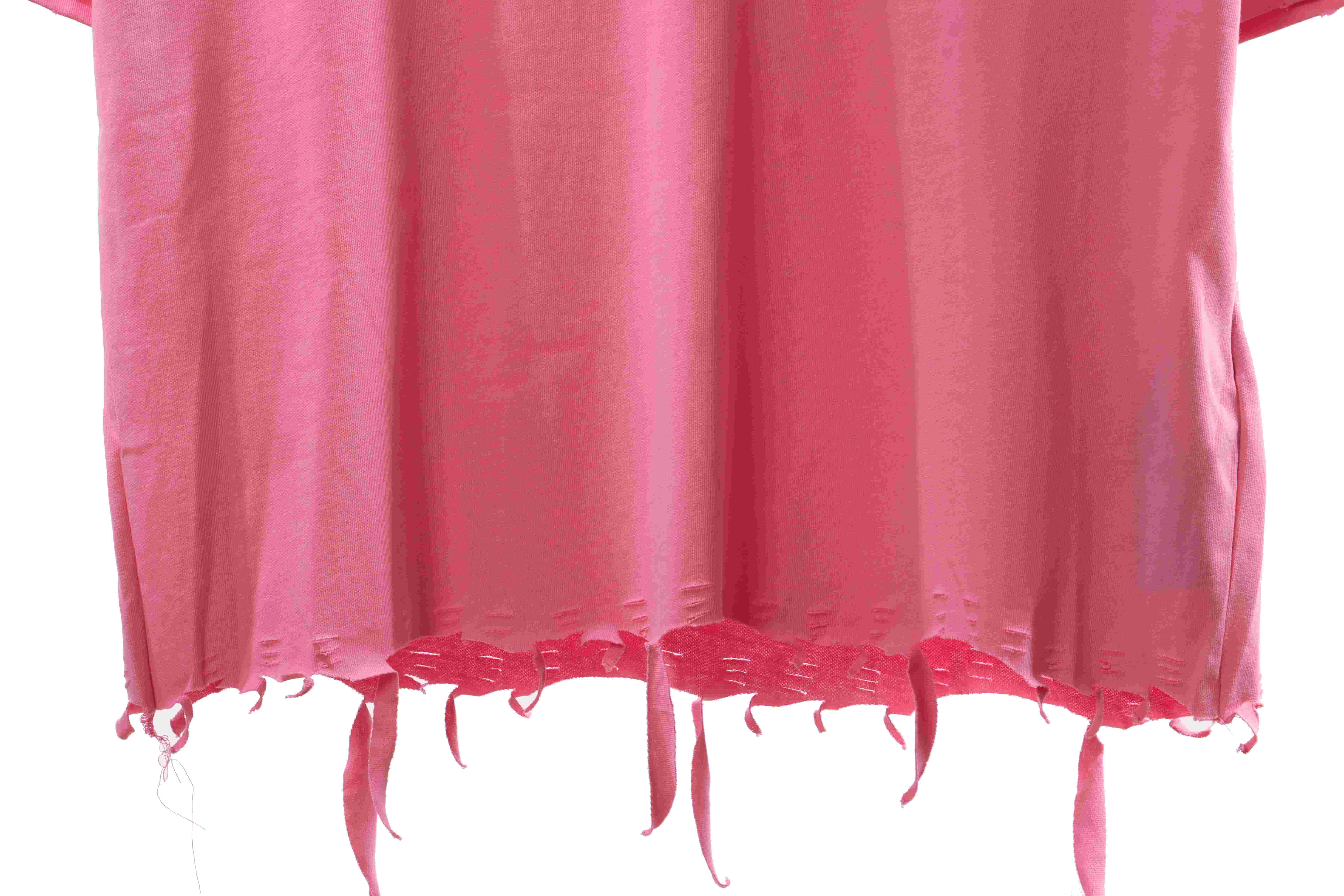 Balenciaga Classic Embroidered Logo Short Sleeve Pink