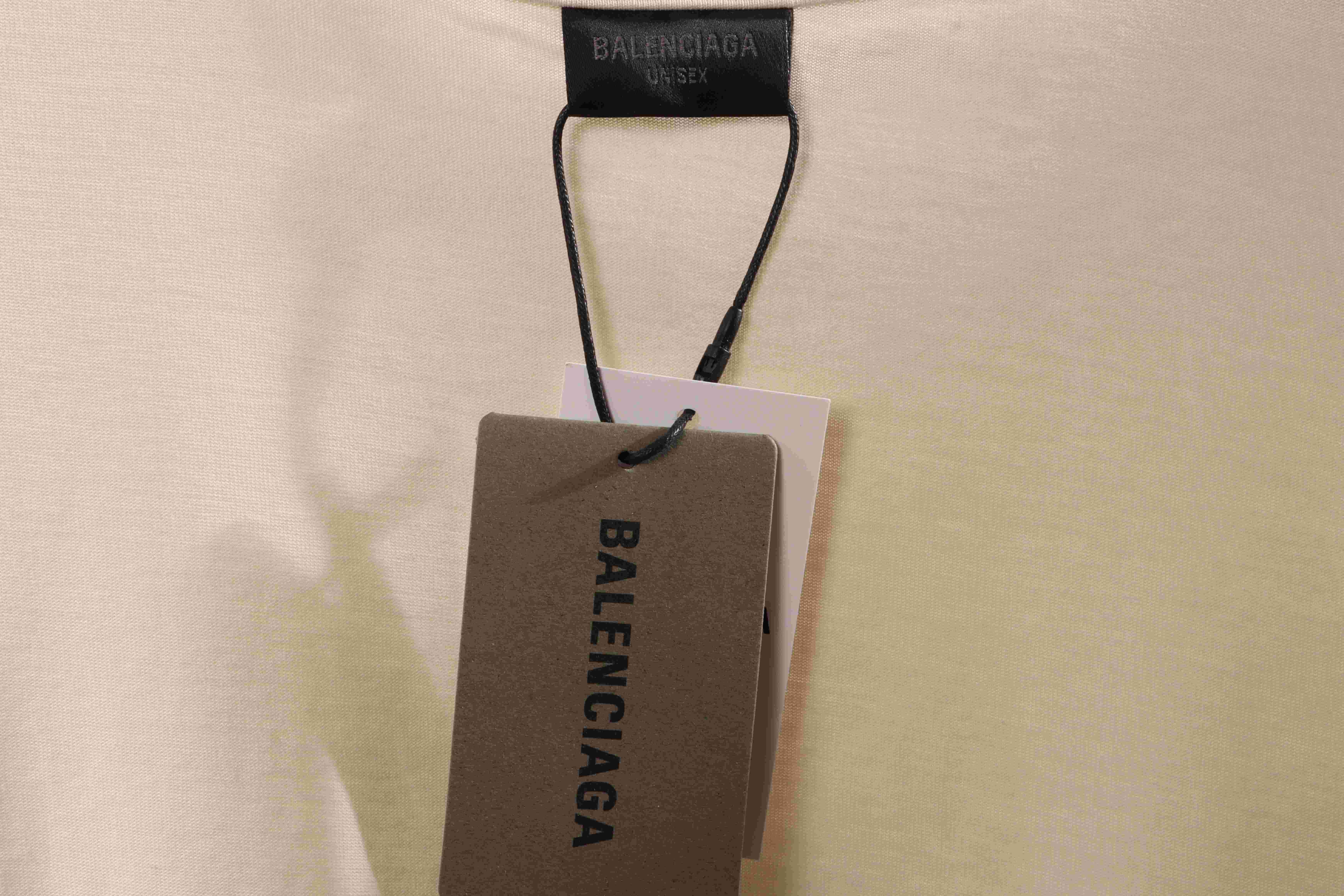 Balenciaga Classic Embroidered Logo Short Sleeve White